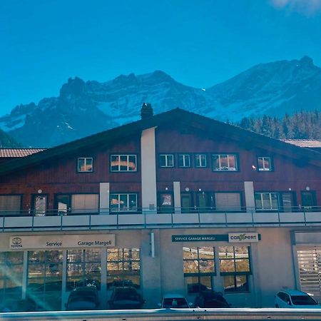 Studio Im Modernen Alpenstyle Adelboden Bagian luar foto